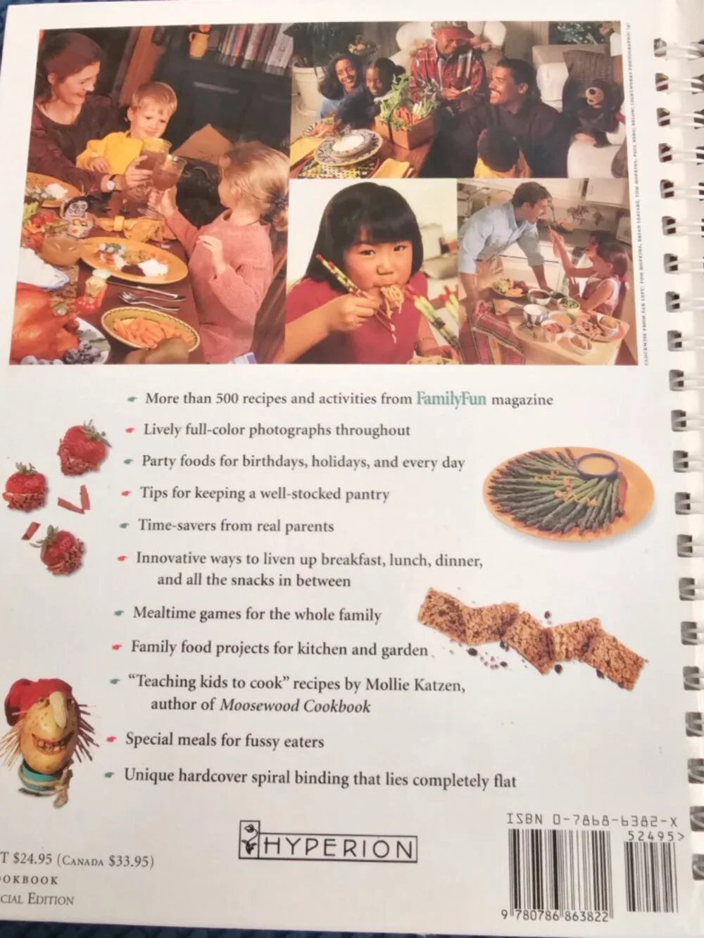 Vintage Disney Family Cookbook FamilyFun Kid Friendly Recipes